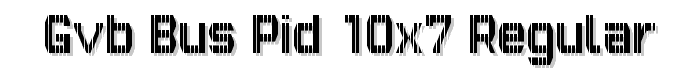 GVB Bus PID 10x7 Regular font